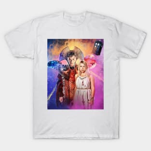 Doctor Who. Ten and Rose. Time Lord Victorious. T-Shirt